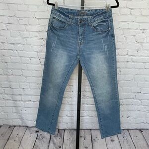 Carbon Slim Straight Flex Light Wash Jeans